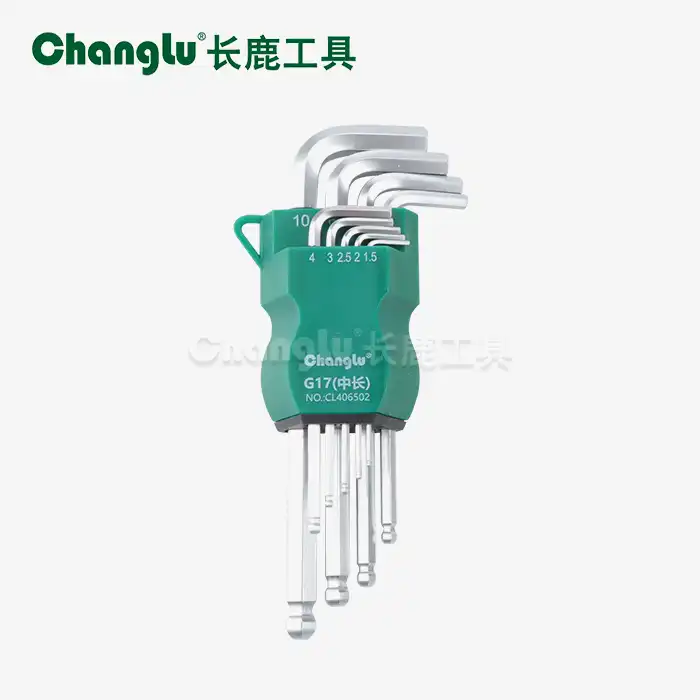 Clau hexagonal amb punta de bola mat de 17 peces estil G9